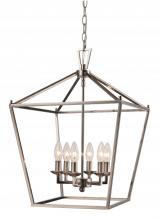 Trans Globe 10266 PC - Lacey 16&#34; Pendant Style Cage Chandelier