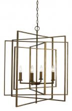 Trans Globe 10596 AG - El Capitan 26&#34; Pendant Style Cage Chandelier