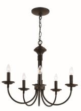 Trans Globe 9015 BK - Candle 19&#34; Chandelier