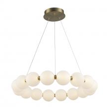 Trans Globe MDN-1591 AG - 26&#34; LED PENDANT-PEARL RING-SML