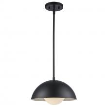 Trans Globe PND-2240 BK - 1LT PEND-12&#34; METAL SHADE+GLOBE