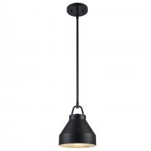 Trans Globe PND-2241 BK - 1LT PENDANT-8&#34; BUCKET-BK