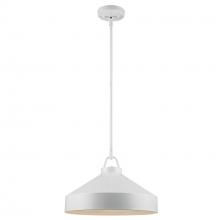 Trans Globe PND-2243 WH - 1LT PENDANT-16&#34; BUCKET-WH