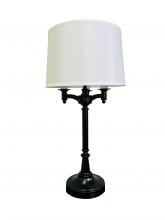 House of Troy L850-BLK - Lancaster 31.75&#34; Antique Brass Six Way Table Lamp