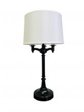 House of Troy L850-BLK - Lancaster 31.75&#34; Antique Brass Six Way Table Lamp