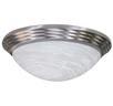 Maxlite ML2G362ALNI - CEILING FIXTURE ALABASTER SERIES GU24 SATIN NICKEL FINISH