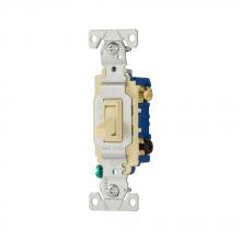 Eaton Wiring Devices 1303-7V-10-L - Switch Toggle 3-Way 15A 120V Grd IV 10PK