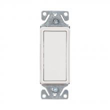 Eaton Wiring Devices C7501W-SP-L - SWITCH DECO SP 15A 120/277V W/WLPLT WH