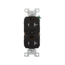 Eaton Wiring Devices TRBR20BK-SP-L - RECP TR DUPLEX 20A 125V 2P3W STR B&S BK
