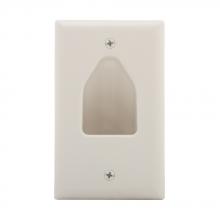Eaton Wiring Devices 35M1W-SP-L - Wallplate 1 Gang Multimedia Recessed WH