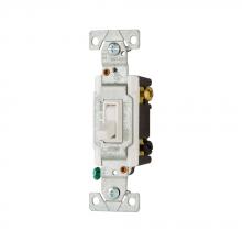 Eaton Wiring Devices C1303-7LTW-L - Switch Toggle 3-Way LT 15A 120V Grd WH