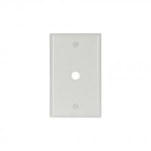 Eaton Wiring Devices 2128W-BOX - Wallplate 1G W/.375&#34; Hole Thrmst Std WH