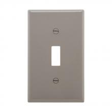 Eaton Wiring Devices 5134GY-BOX - Wallplate 1G Toggle Nylon Std GY