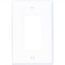 Eaton Wiring Devices PJ26W-SP-L - Wallplate 1G Decorator Poly Mid WH