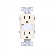 Eaton Wiring Devices TR7734LA-BOX - DPX RECP/NightLite Combo 15A 125V TR, LA