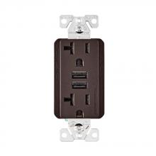 Eaton Wiring Devices TR7766RB-KB-L - USB 3.6A DUPLEX RECP 20A 125V RB