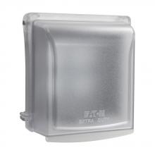 Eaton Wiring Devices WIUX-2CL - While-In-Use Extra Duty Cover 2G Clear