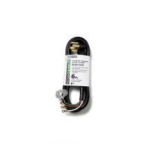 EPCO 40031 - DYR CD SRDT 10/4 4WR 6FT BLACK, 30 AMP