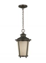 Generation Lighting 62240EN3-780 - Cape May traditional 1-light LED outdoor exterior hanging ceiling pendant in burled iron grey finish