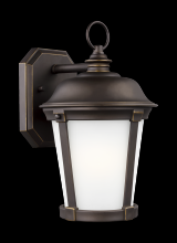 Generation Lighting 8650701EN3-71 - Calder traditional 1-light LED outdoor exterior medium wall lantern sconce in antique bronze finish