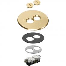 Arlington FLB6220MB - 6&#34; BRASS COVER KIT 2 TP