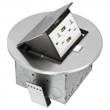 Arlington FLBT4465USS - TRAPDOOR COUNTERTOP BX ROUND 2 USB PORT