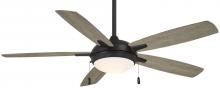 Minka-Aire F534L-CL/SG - 5F&#34; CEILING FAN W/ LED LIGHT KIT