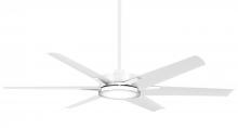 Minka-Aire F866L-WHF - Deco - 65&#34; Ceiling Fan With LED Light Kit Outdoor