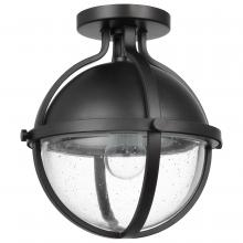 Satco 60/7673 - LINCOLN 1LT SEMI FL MATTE BLK