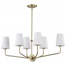 Satco 60/7886 - CORDELLO 6 LT ISLAND PENDANT