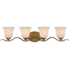 Satco 60-5873 - DILLARD 4 LIGHT VANITY NAT BRASS