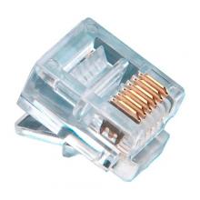 NSi Industries 106138J - RJ-12 6P6C Round-Solid 3 Prong 100/Jar