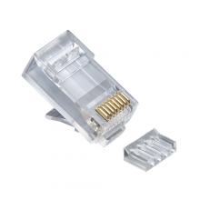 NSi Industries 106187C - RJ45 8P8C C6 2pc Round Solid 3 Prong
