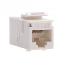 NSi Industries 768WH-1 - Cat6 Keystone Coupler, F to F, WHT UTP. 1/Bg