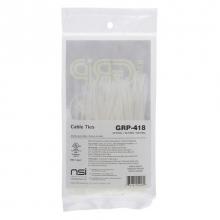 NSi Industries GRP-418 - PowerGRP Cable Tie Natural 4&#34; 18lb  (100PK)