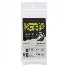 NSi Industries GRP-518 - PowerGRP Cable Tie Natural 5&#34; 18lb (100PK)
