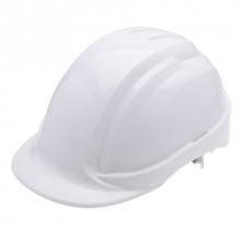 NSi Industries SH-330W - 6Pt SuspRtch adj HDPE cap brim WHT Sfty helmet 5