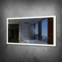 Paris Mirrors CHICX60326000-WHT - CHIC WHITE FRAMED RECTANGLE MIRROR (FRONTLIT)