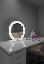 Paris Mirrors HDIANA286000D-WHT - Grace Hollywood Mirror - Bluetooth & LED BULBS