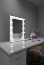 Paris Mirrors HMIR24326000D-WHT - Hollywood Vanity Mirror - Bluetooth & LED BULBS
