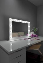 Paris Mirrors HMIR40286000D-WHT - Hollywood Vanity Mirror - Bluetooth & LED BULBS
