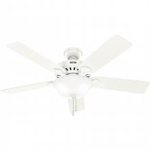 Hunter 52727 - Hunter 52 inch Pro&#39;s Best ENERGY STAR® Fresh White Ceiling Fan with LED Light Kit and Pull Chain