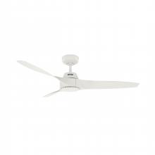 Hunter 52617 - Hunter 52 inch Mosley Fresh White Damp Rated Ceiling Fan and Wall Control