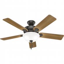 Hunter 52726 - Hunter 52 inch Pro&#39;s Best Noble Bronze Ceiling Fan with LED Light Kit and Pull Chain