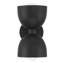 Hunter 48130 - Hunter Erling Matte Black 1 Light Small Sconce Wall Light Fixture