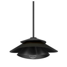 Hunter 48157 - Hunter Hiro Matte Black 1 Light Large Pendant Ceiling Light Fixture