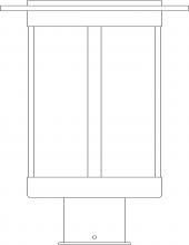 Arroyo Craftsman SAP-9WO-AC - 9&#34; Santorini Post Mount