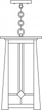 Arroyo Craftsman ABH-9F-RC - 9&#34; Aberdeen pendant