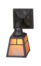 Arroyo Craftsman AS-1EM-MB - a-line shade one light sconce without overlay (empty)