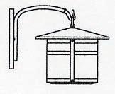 Arroyo Craftsman BB-11AM-BZ - 11&#34; berkeley wall mount